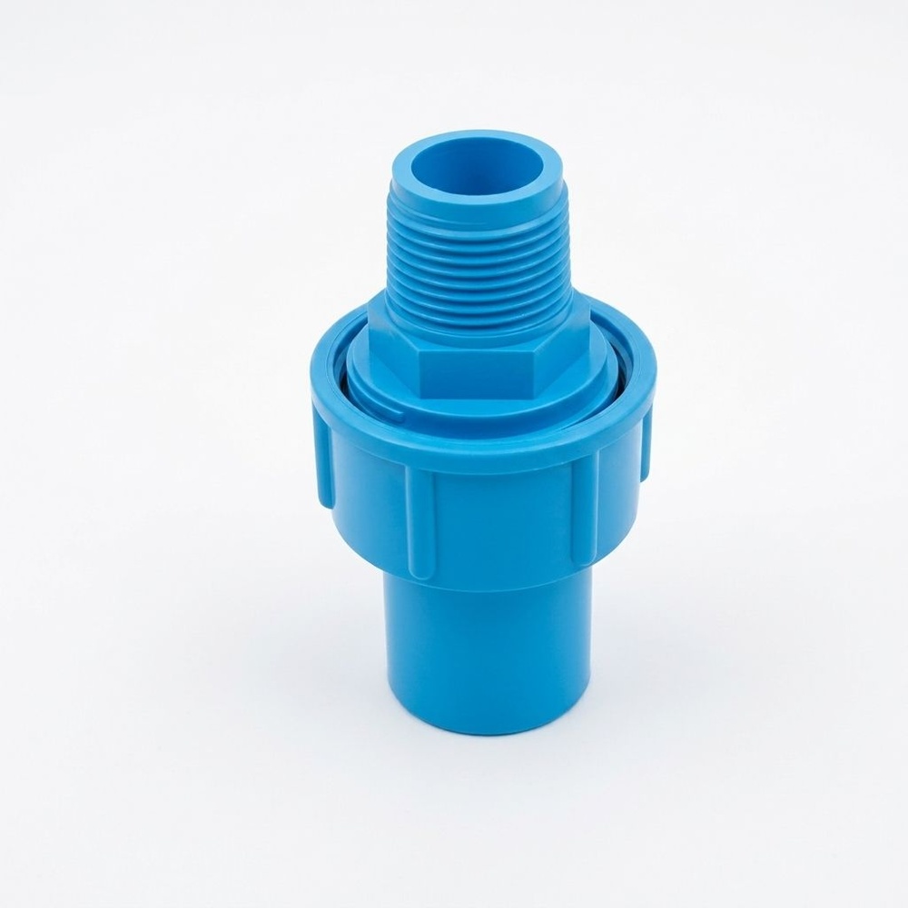SCG ข้อต่อยูเนี่ยนช่วงสั้น หนา 3/4"(20) ชั้น 13.5 สีฟ้า