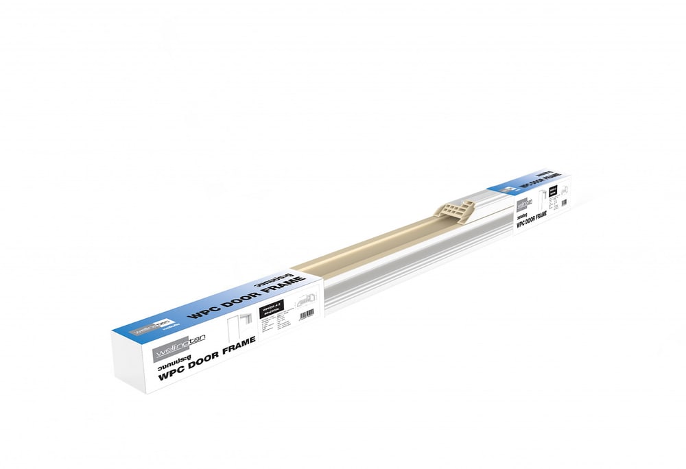 WELLINGTAN วงกบประตู WPC WPCDF-4-2 80x200ซม. สีขาว