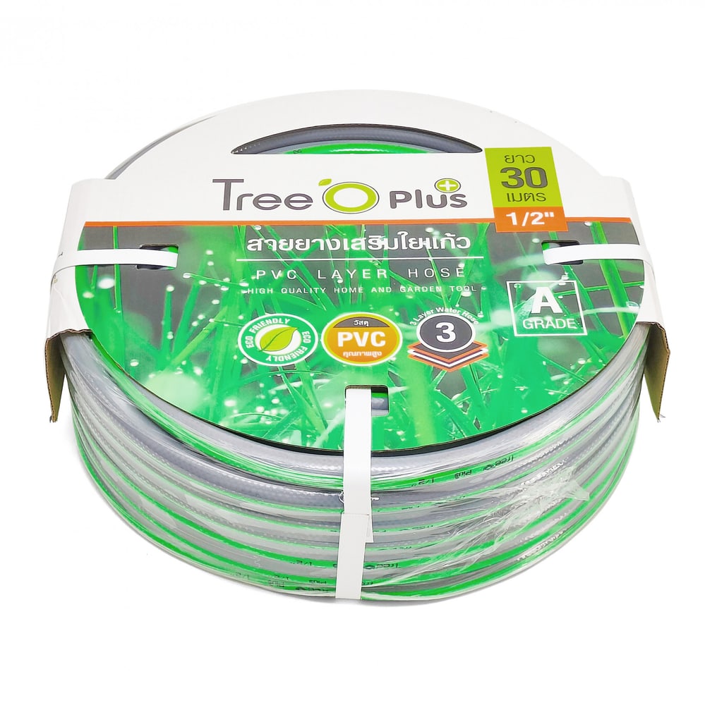 Tree’O สายยาง พีวีซี เสริมใยแก้ว เกรด A ขนาด 1/2"30M. รุ่น PGH12-30