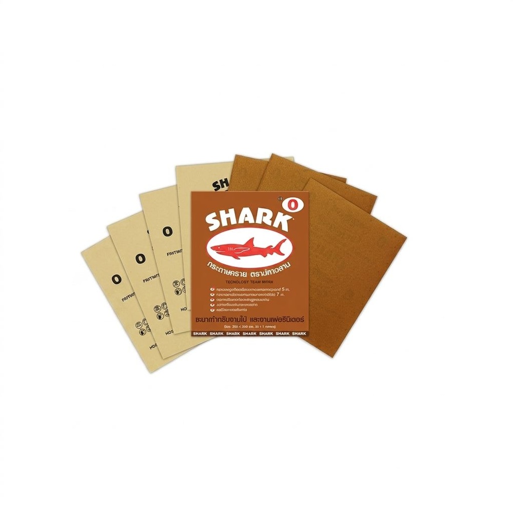 SHARK กระดาษทรายขัดแห้ง ขนาด 9"X11" เบอร์ 3 รุ่น KACS-0003