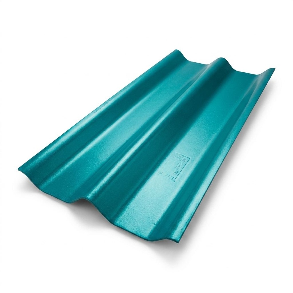 ตราเพชร กระเบื้องหลังคาลอนคู่ 0.5x50x150 ซม. สีเขียวประกายเพชร