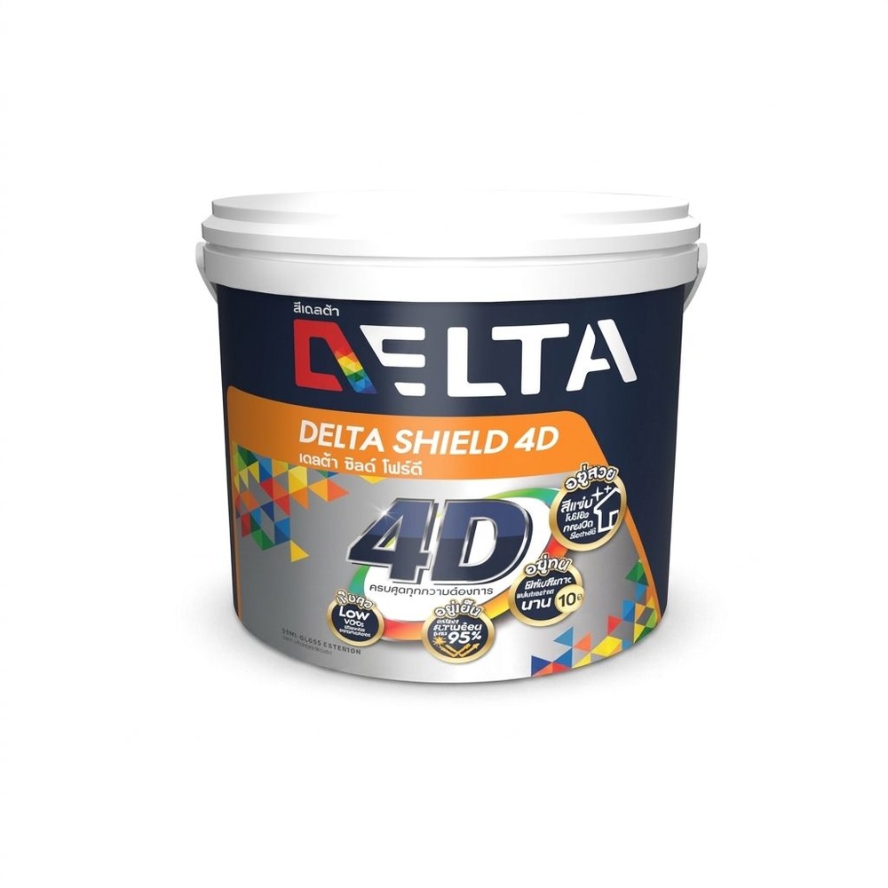 Delta สีน้ำอะครีลิคกึ่งเงาเดลต้าชิลด์ 4D เบส A 2.5 กล.