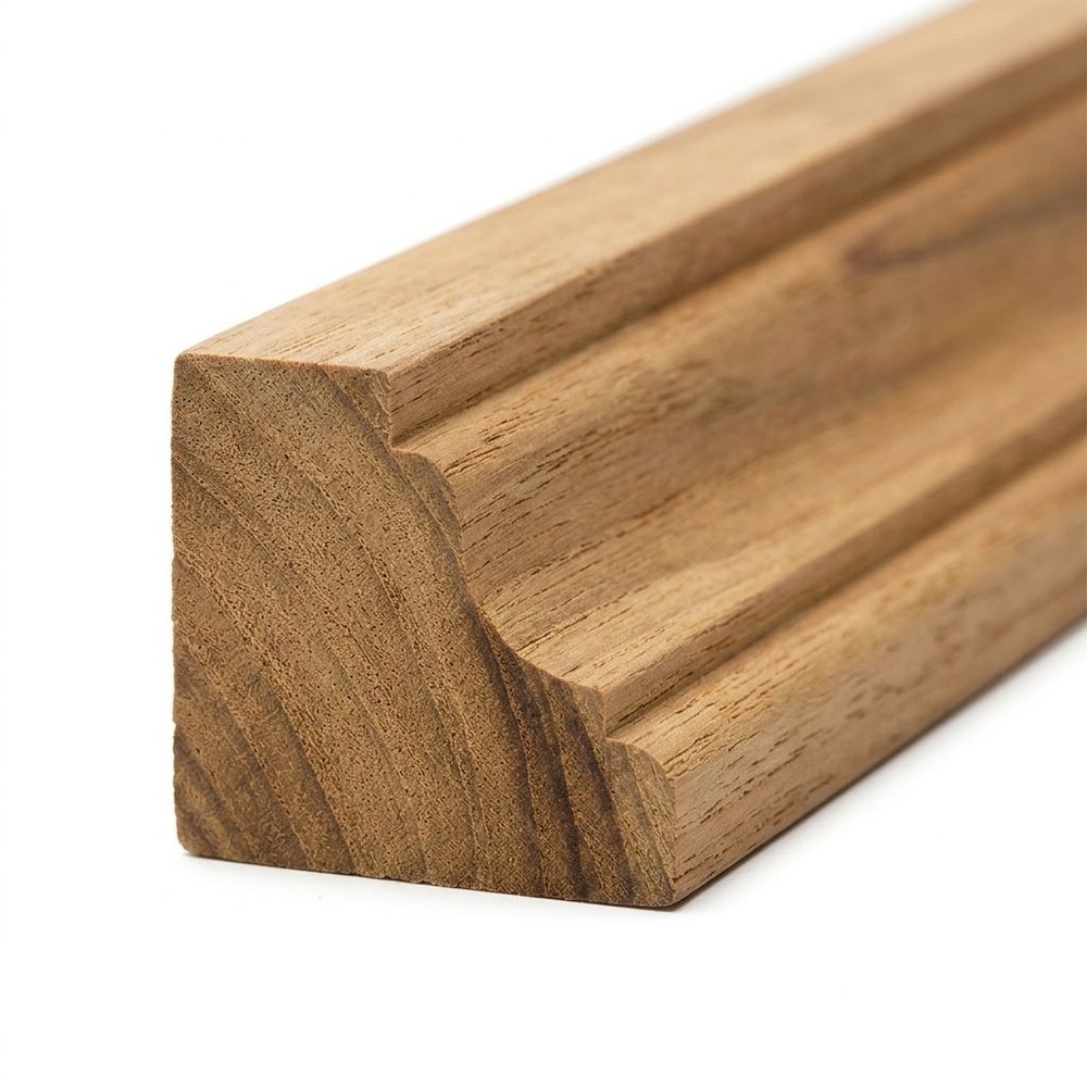 คิ้วไม้สักSJK34 5/8"x5/8"x6ฟุต