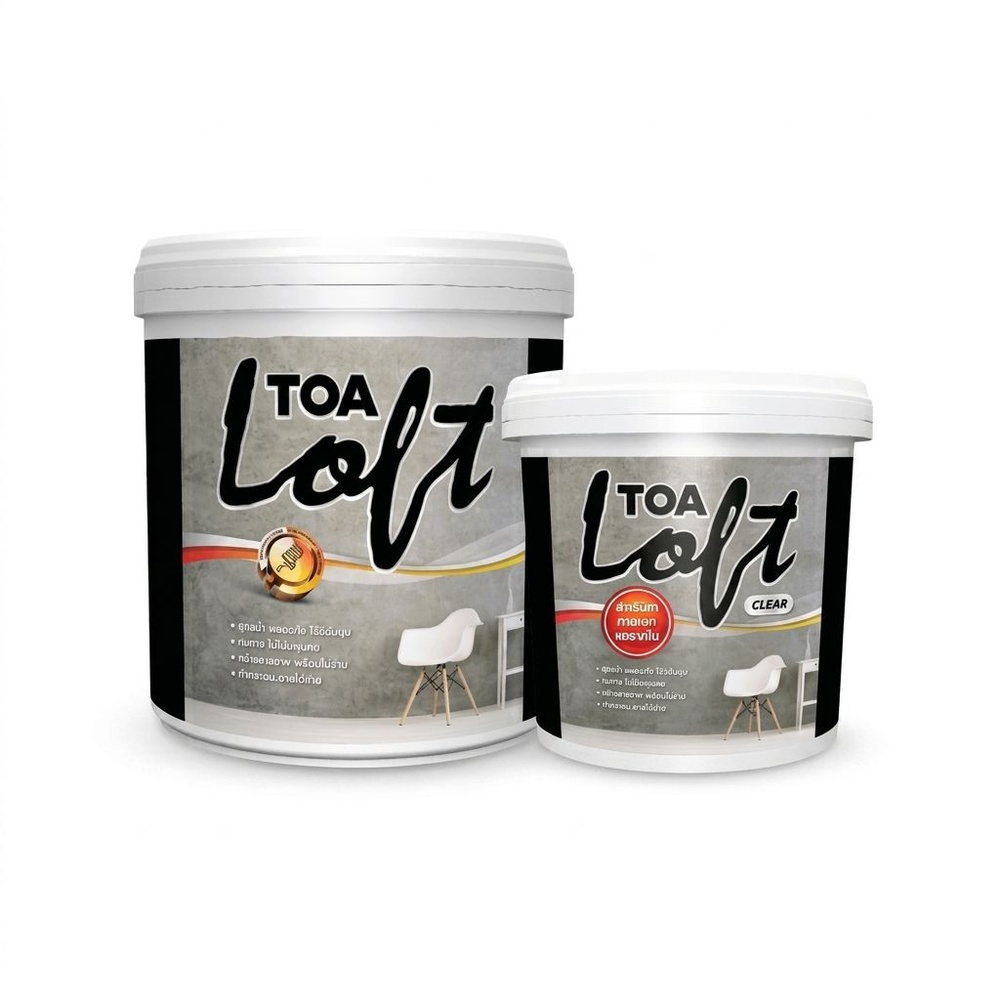 ทีโอเอ ลอฟท์ ปูนฉาบขัดมันสำเร็จรูป ภายนอก ชุด #LOFT1 10 กก สีเทาอ่อน
