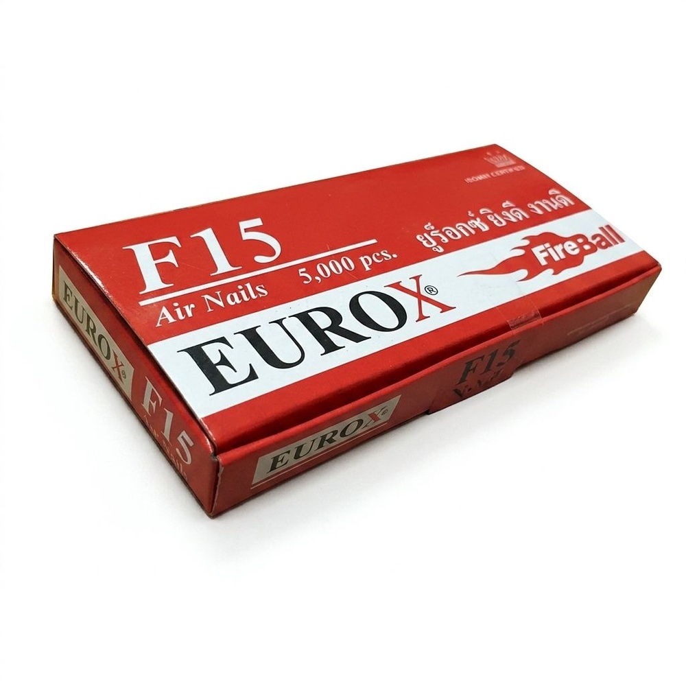 EUROX ตะปูปืนลมขาเดี่ยวยิงไม้ 15mm.รุ่น F15 สีแดง
