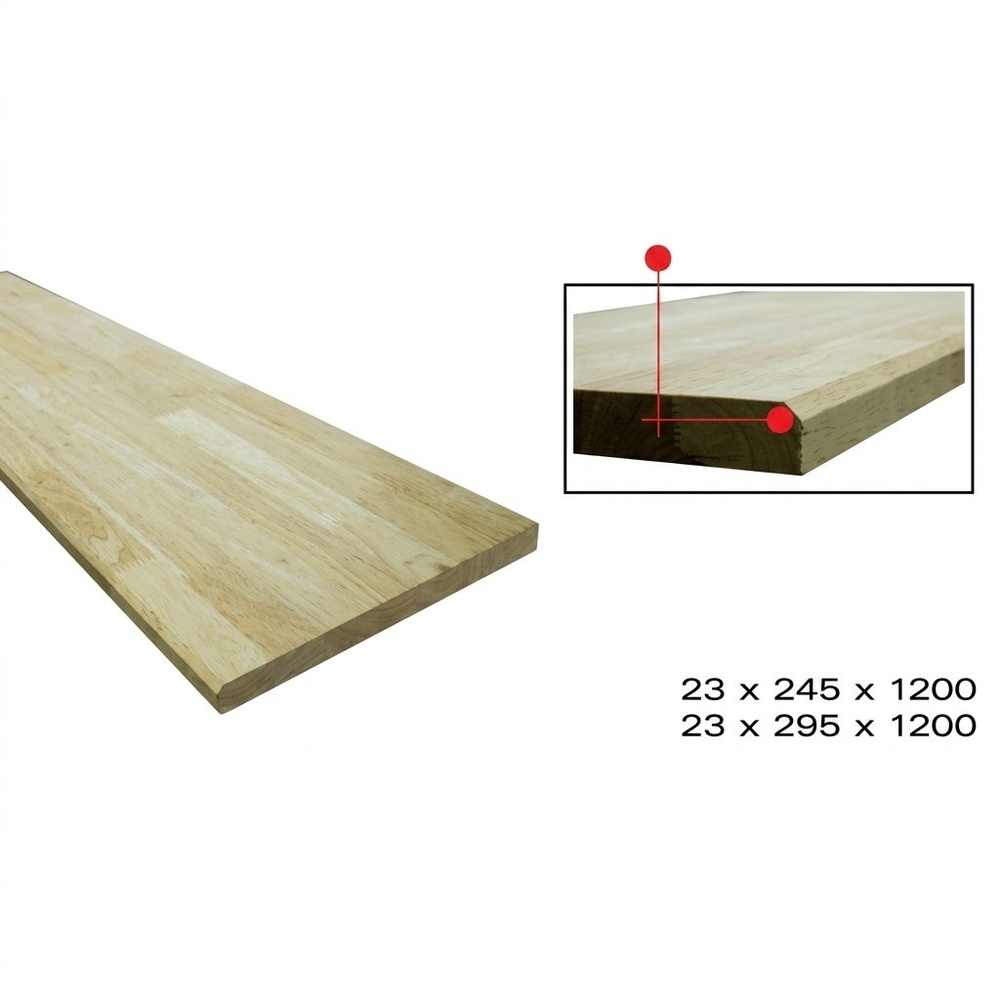 GREAT WOOD ไม้บันไดไม้ยางพารา ประสาน BC 23x295x1200มม. ไม่ทำสี
