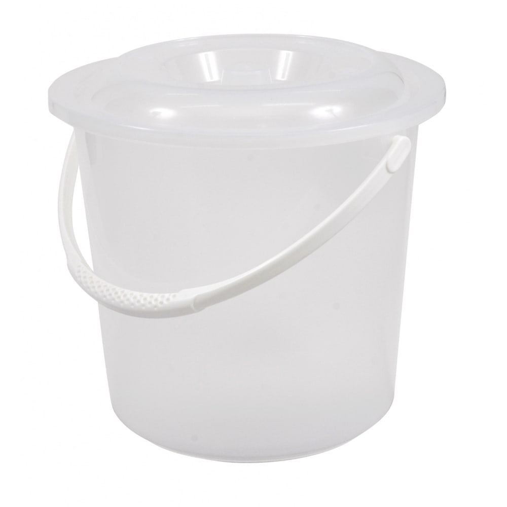 GOME ถังน้ำหูหิ้วพร้อมฝา 14.5 ลิตร ขนาด 32.5x32.5x31.5 ซม. รุ่น A-314PP สีขาวขุ่น