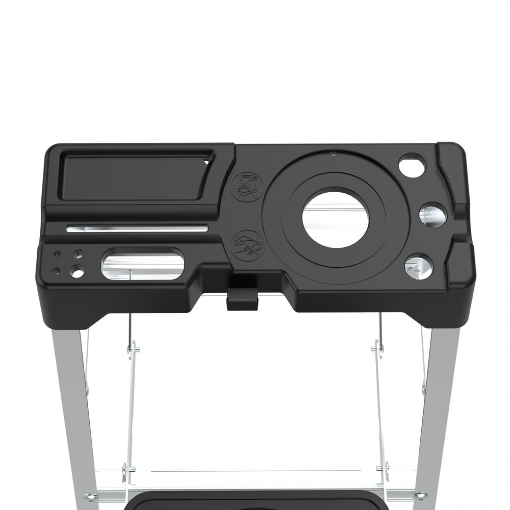 HUMMER บันไดอลูมิเนียมทรง A มีถาดวางถังสี 7ขั้น รุ่น GB7417-7C