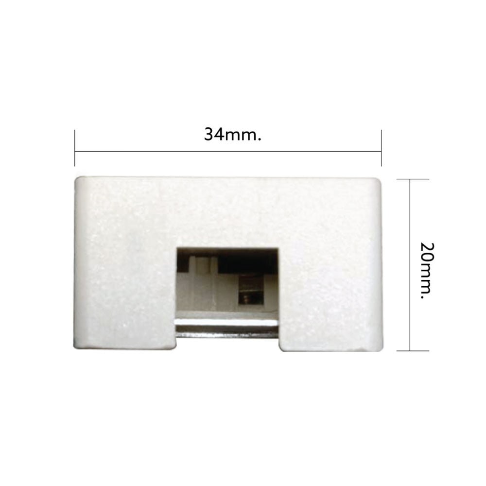 LAMPTAN รางแทรคไลท์ ยาว 1 เมตร รุ่น CROP สีขาว