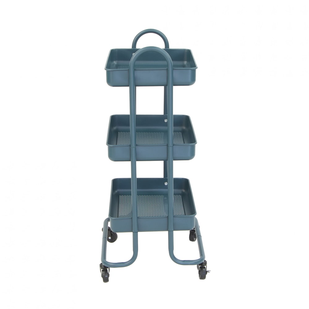 DELICATO รถเข็น 3 ชั้น รุ่น ASTRA-BLUE ขนาด 46x38x86 ซม. สีน้ำเงินเข้ม