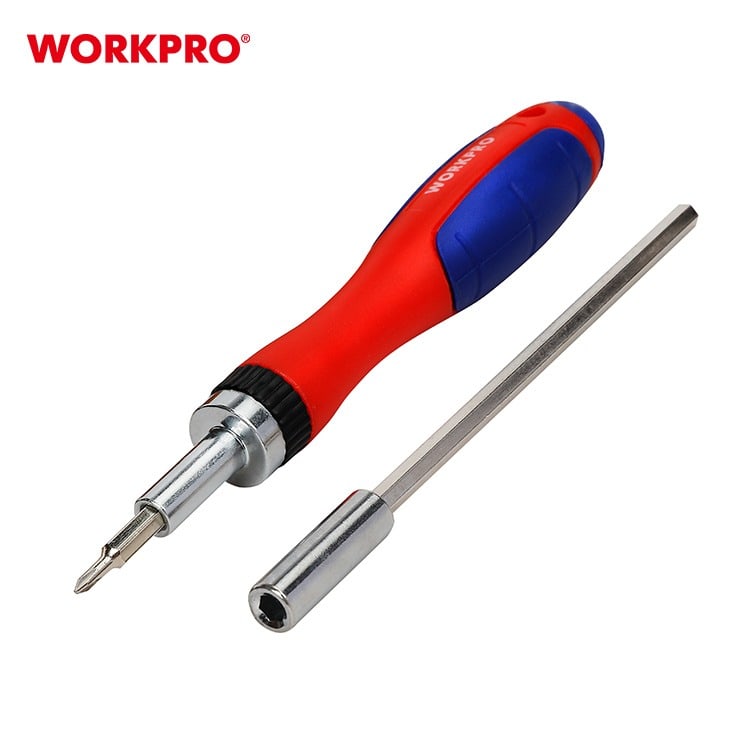 WORKPRO ชุดไขควงพร้อมดอก PH ด้ามขัน+ก้านต่อ 18 ชิ้น รุ่น WP200516