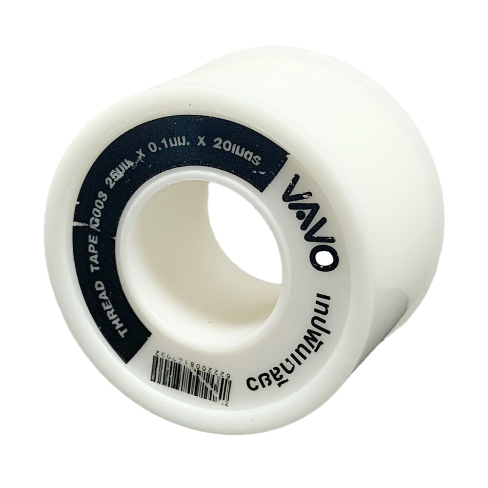 VAVO เทปพันเกลียว 25มม.x0.1มม.x25ม. รุ่น G_003 สีขาว