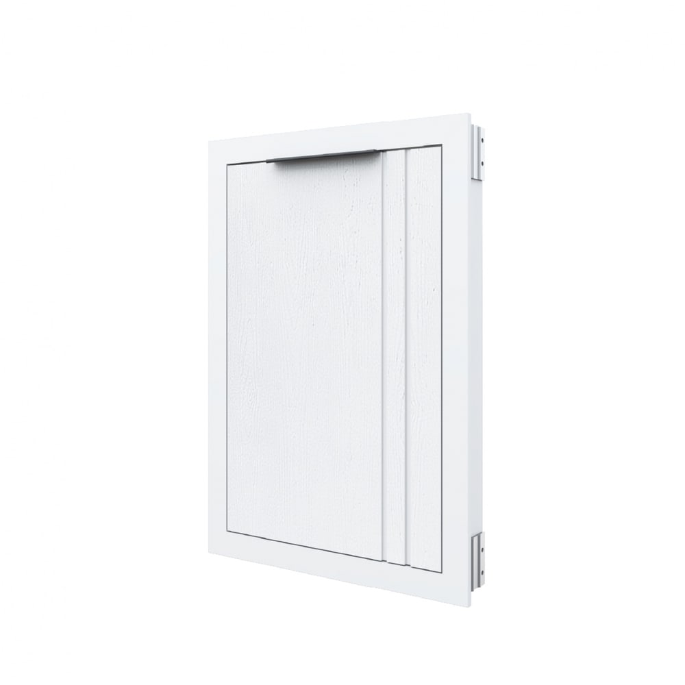 CLOSE Lumine บานซิงค์เดี่ยว uPVC 45x66 ซม. เซาะร่อง สีเพียวไวท์