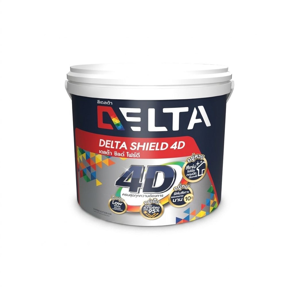 Delta สีน้ำภายนอก เดลต้าชิลด์ 4D ชนิดเนียน เบส B 2.5 กล.