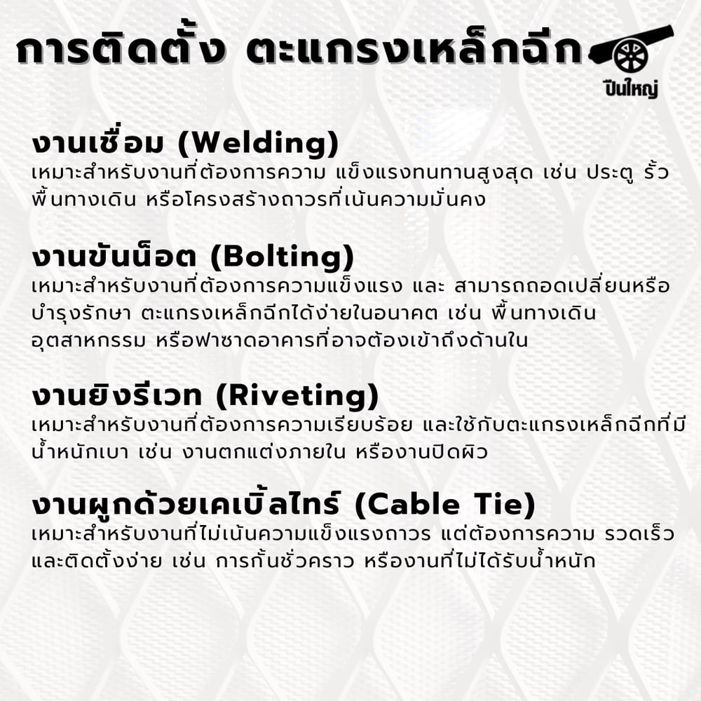 ปืนใหญ่ ตะแกรงเหล็กฉีก XS-32 ขนาด 120 x 240 ซม สีดำ
