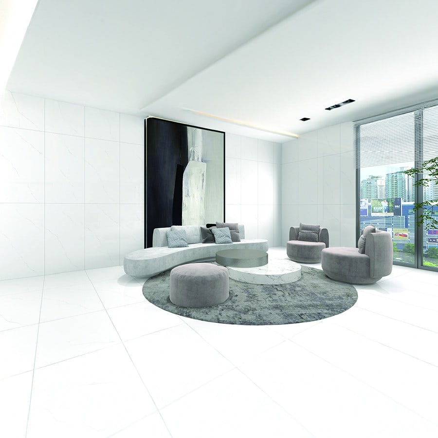 Marbella 60x120 ซม. กระเบื้องพอร์ซเลน รุ่น DKY612010 ซอฟ คาราร่า (3P/2.15 ตร.ม.) Gloss random