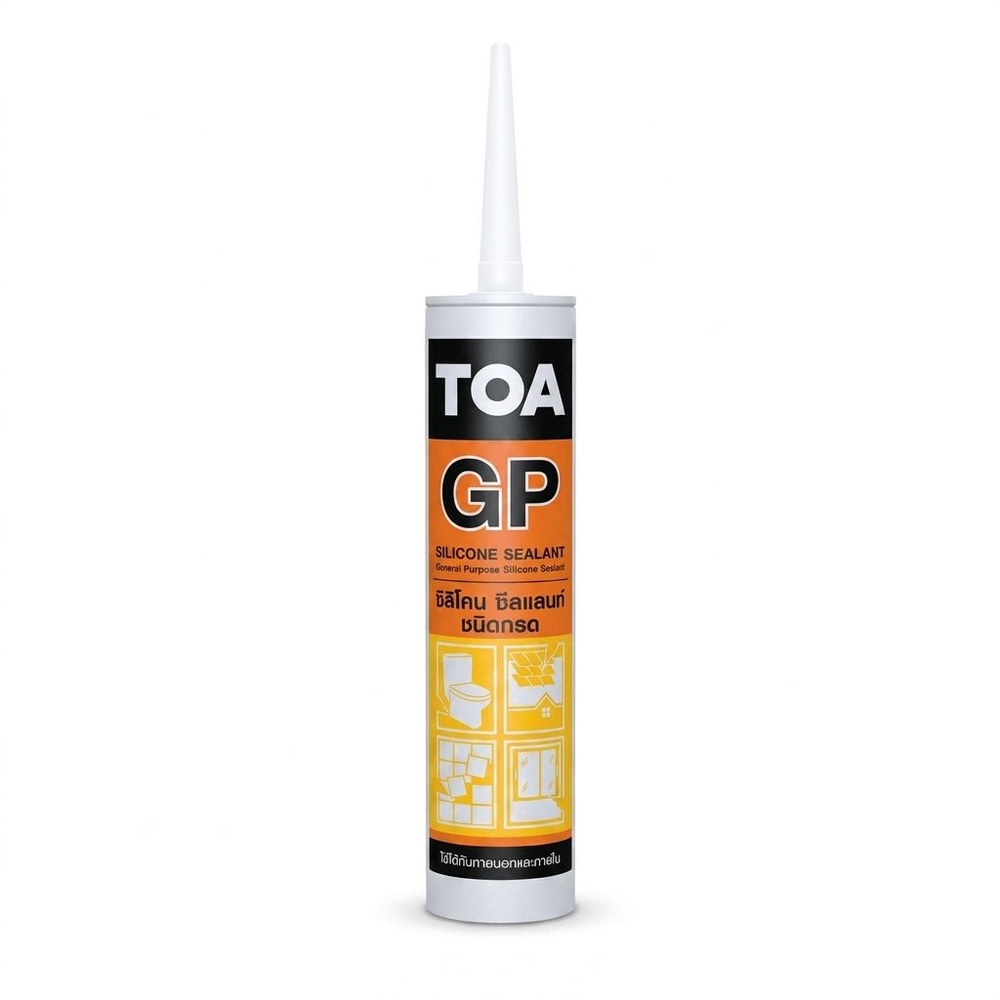 ทีโอเอ ซิลิโคนซีลแลนท์ ชนิดกรด หลอด #สีขาว