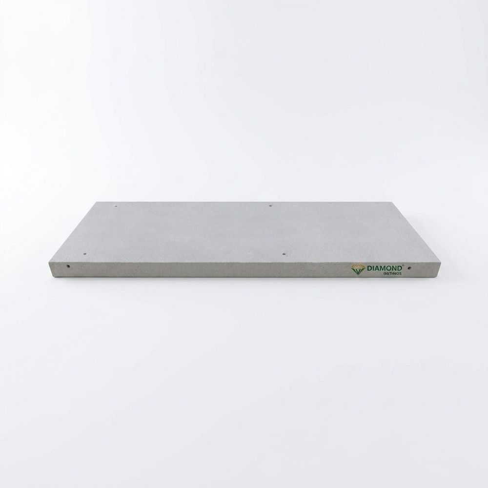 ตราเพชร เคาน์เตอร์มวลเบา DSซิงค์ ขนาด 7.5x56x150ซม.Sink สีขาว