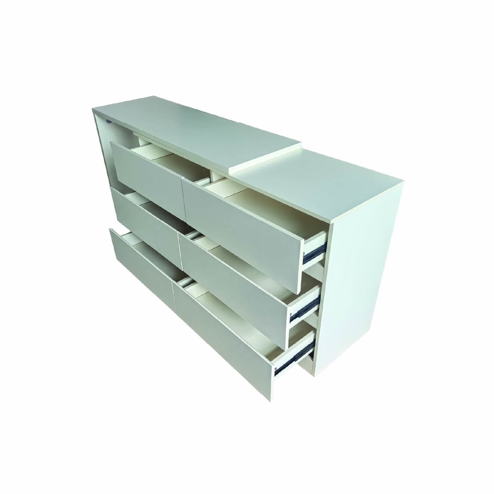 (1/2)DELICATO โต๊ะเครื่องแป้ง รุ่น Tia ขนาด 120x40x75 ซม. สีขาว