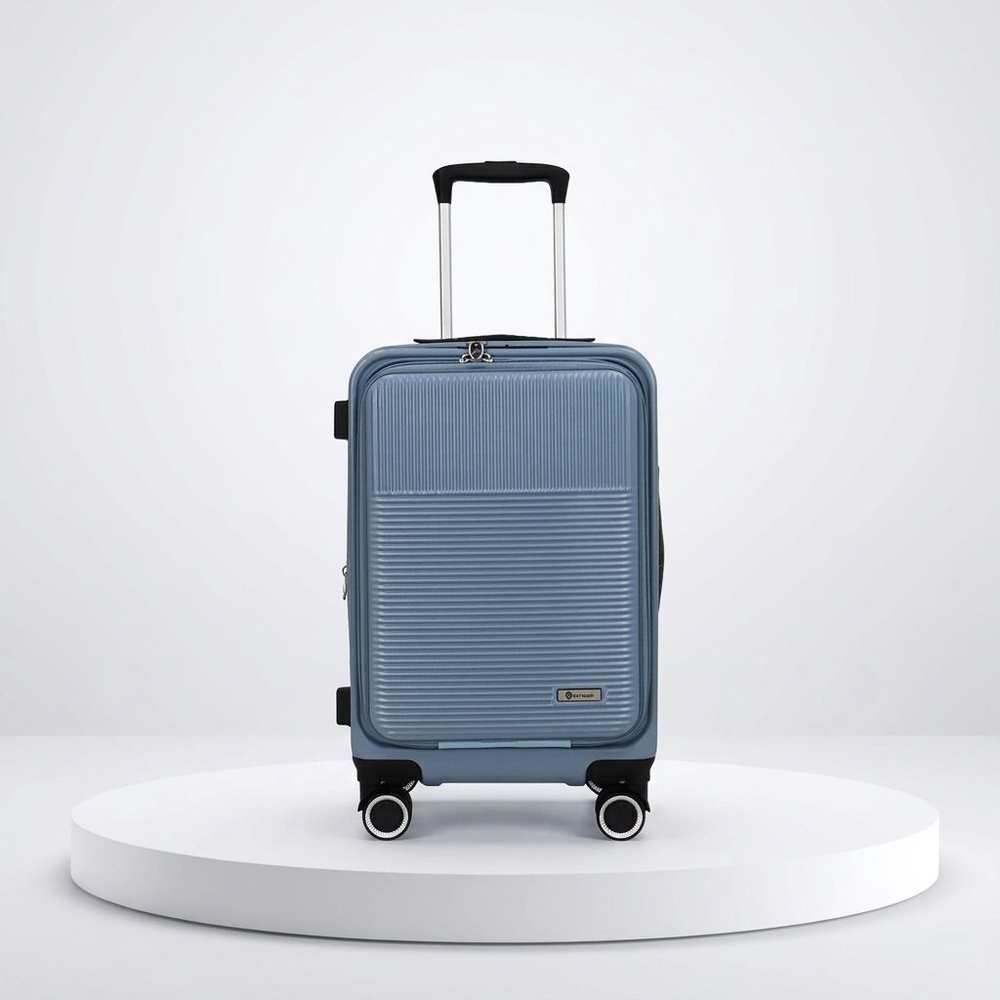 WETZLARS กระเป๋าเดินทาง ขนาด 20 นิ้ว พร้อมช่องใส่ของด้านหน้า รุ่น Spring-05 ขนาด 21x33x50 ซม. สีน้ำเงินอิบิซา