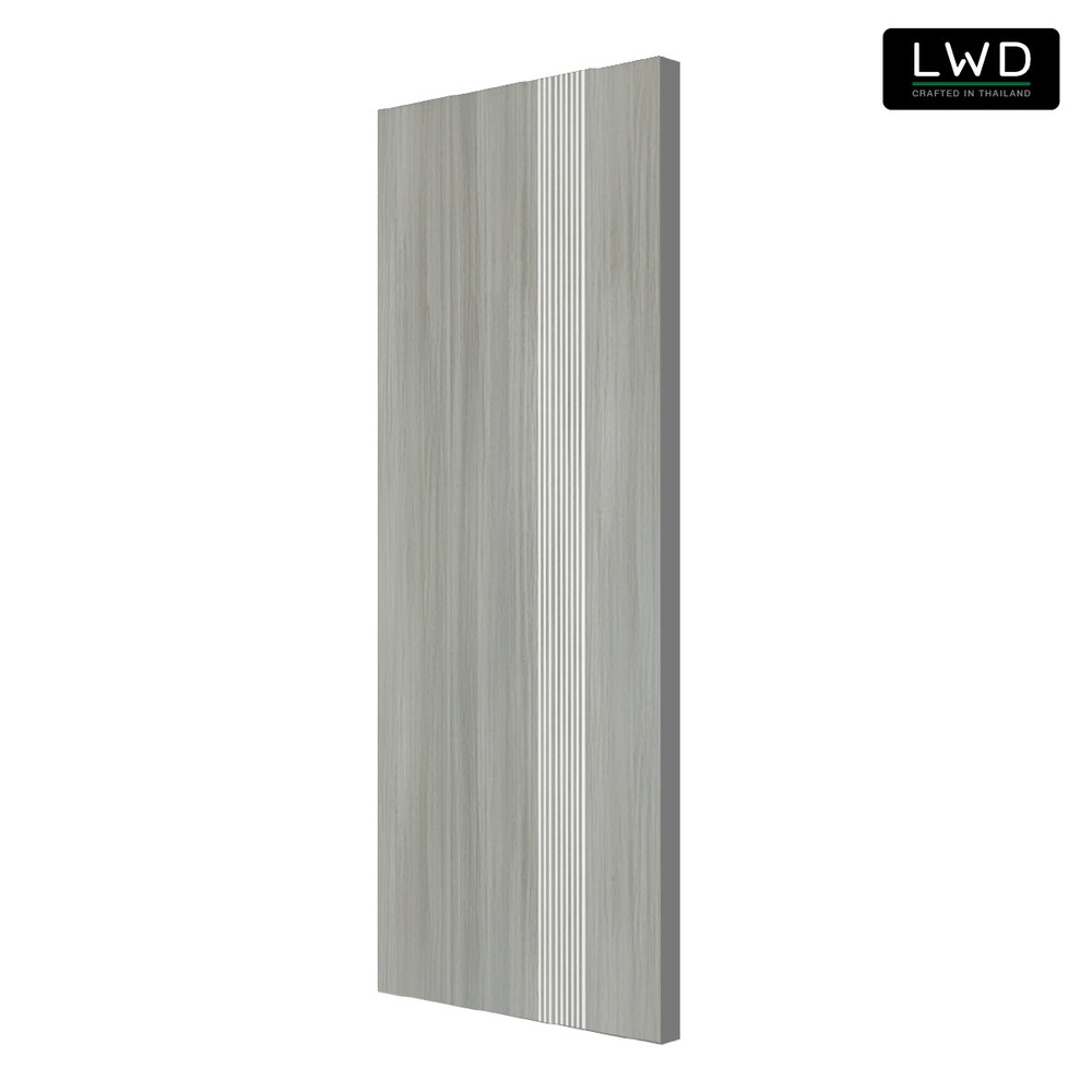 LWD ประตู UPVC ภายนอก EveryDoor รุ่น Pro สี Light Grey ลาย 1 ขนาด 3.5x80x200 ซม.