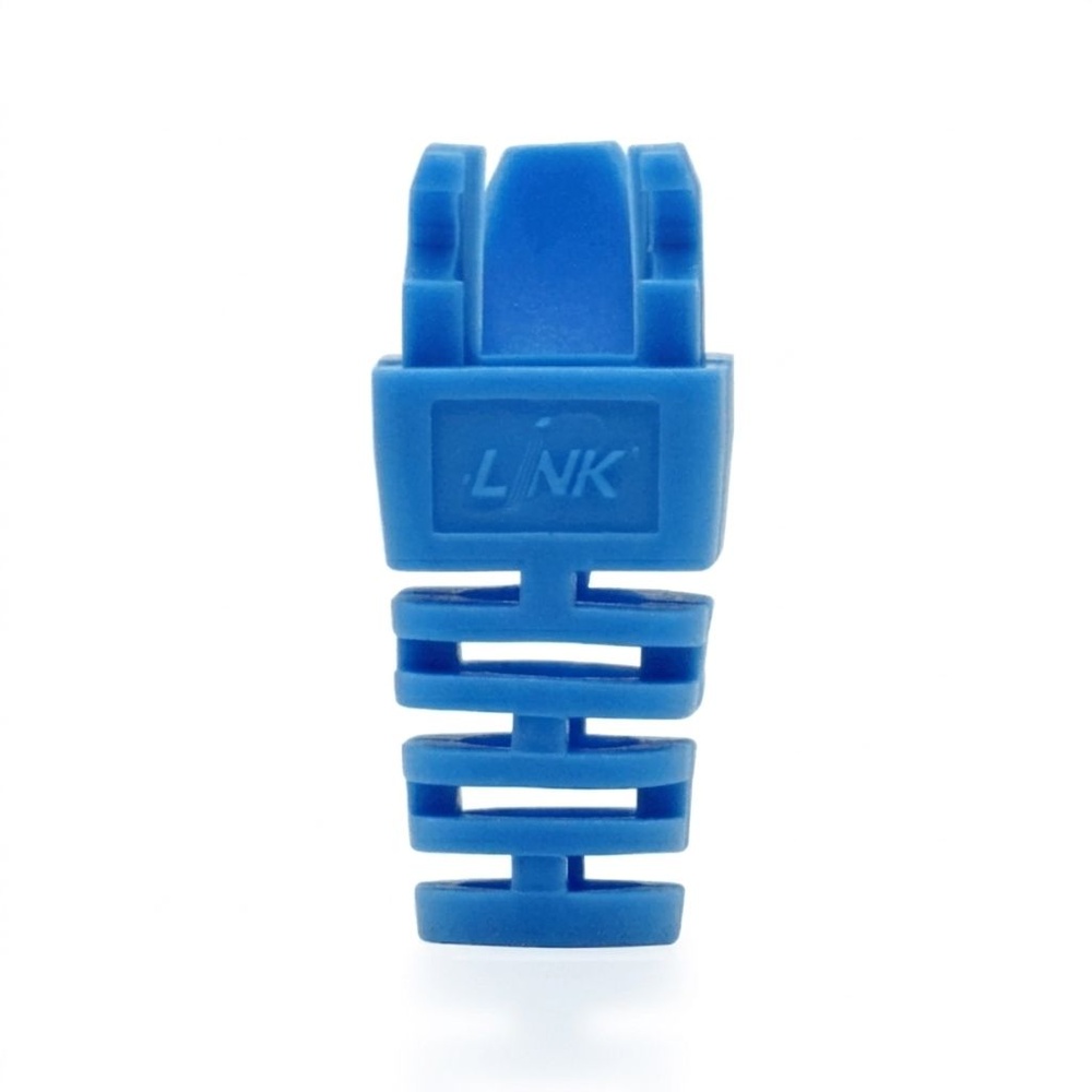 LINK ปลอกหุ้มตัวผู้แลน CAT 5E (10 ea./ PKG ) รุ่น US-6514 สีฟ้า