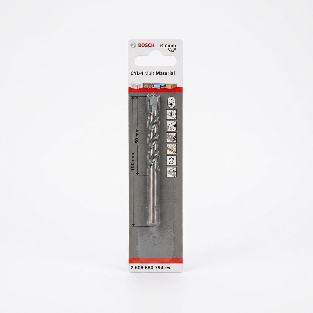 BOSCH ดอกเจาะอเนกประสงค์ก้านกลม CYL-4 : 7x60/100 มม.