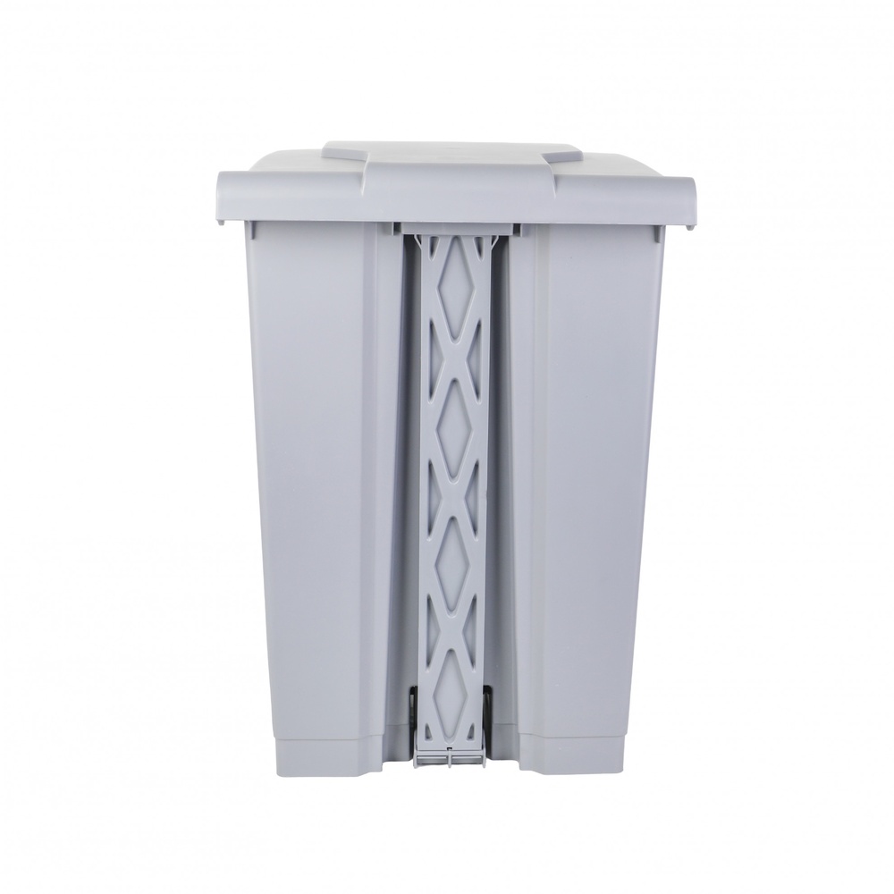 KLEANZY ถังขยะเหยียบเหลี่ยม 80L ขนาด 47.2x41x68.2cm รุ่น TG58625 สีเทา
