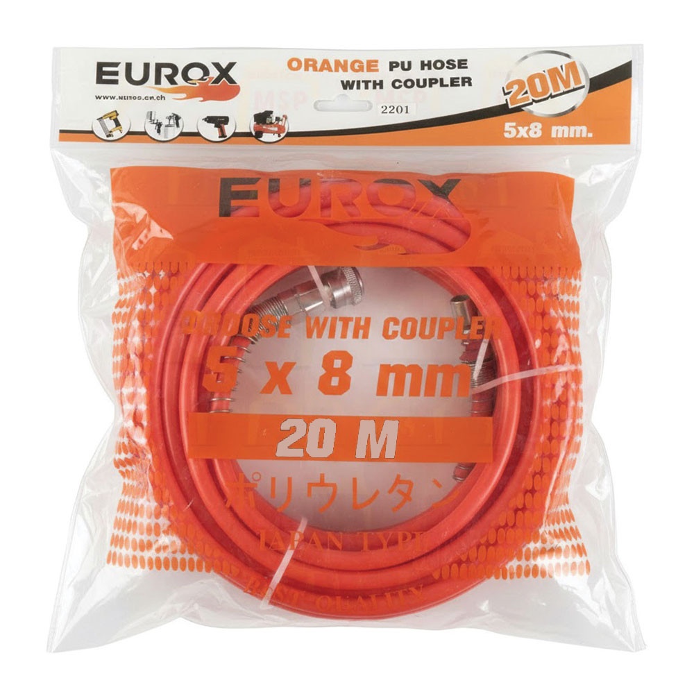 EUROX สายลมสีส้ม 5x8 มม. ยาว 20 ม.