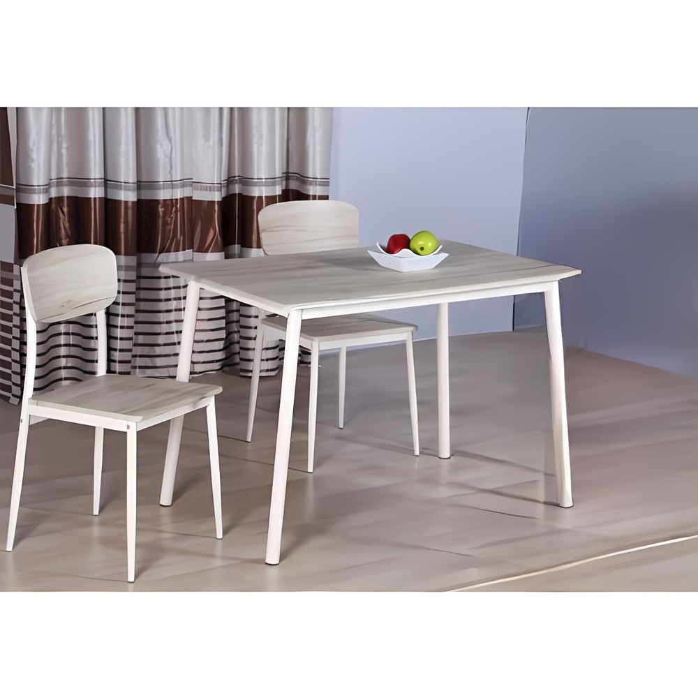 DELICATO ชุดโต๊ะอาหาร 2 ที่นั่ง รุ่น HAMO โต๊ะ : 70x70x76.5 ซม. เก้าอี้ : 41x45.5x84.5 ซม. สีไม้ธรรมชาติ