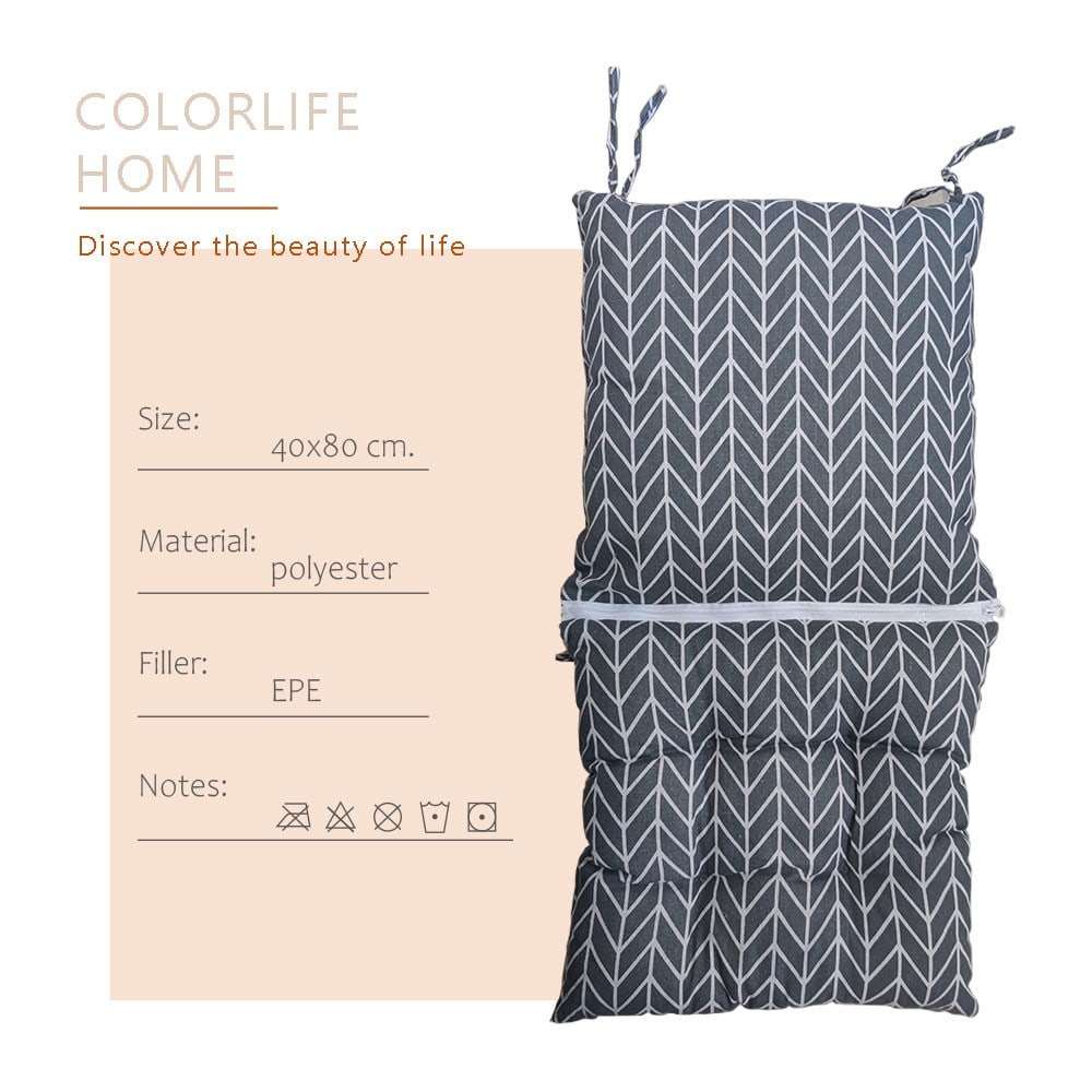COZY เบาะรองนั่ง ขนาด 40×80×7ซม. รุ่น Kimie-GY สีเทา
