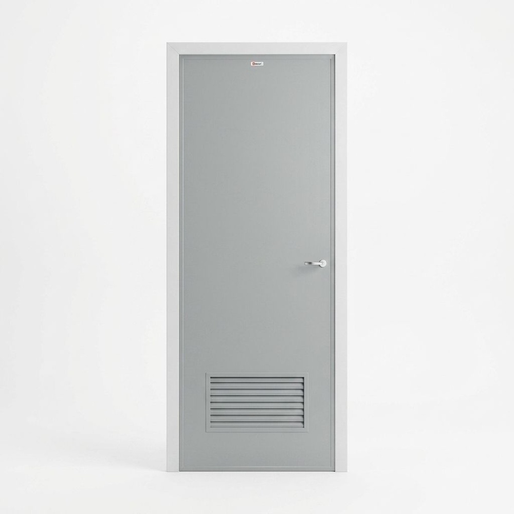 BATHIC ประตูพีวีซี BPC2 70x200 ซม. Gray (ไม่เจาะรูลูกบิด)