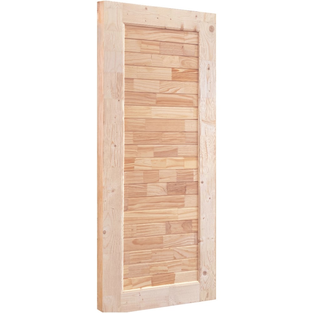 WINDOORS ประตูไม้สนNz ลวดลาย EXPO-79 ขนาด 80x200 ซม.