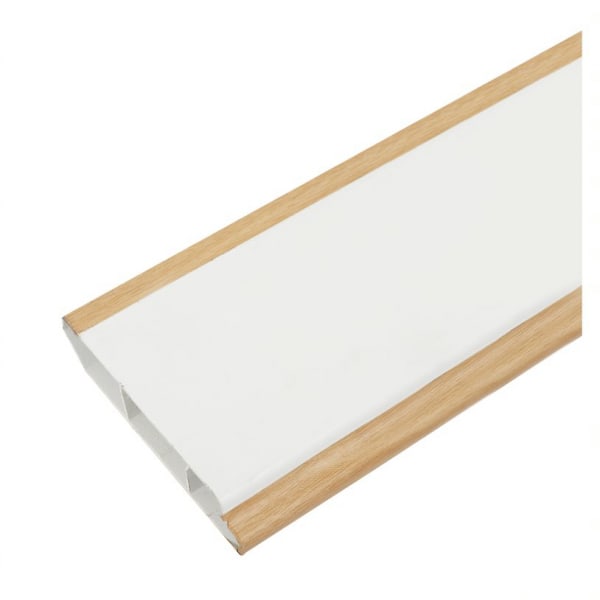 HOFFEN บัวพื้น UPVC Maple 1.8 X 9.8 X 300 CM.