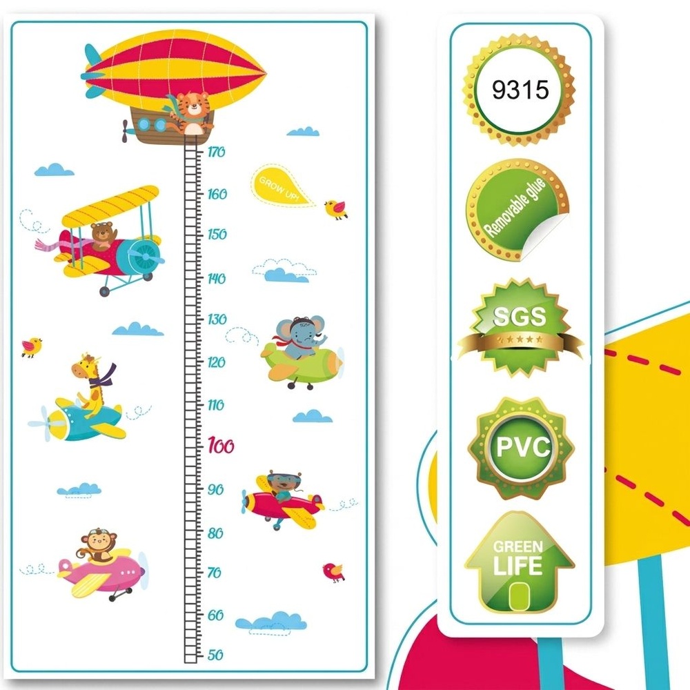 KOJI-DIY สติกเกอร์วัดส่วนสูงติดผนัง รุ่น 9315 ขนาด 180 cm