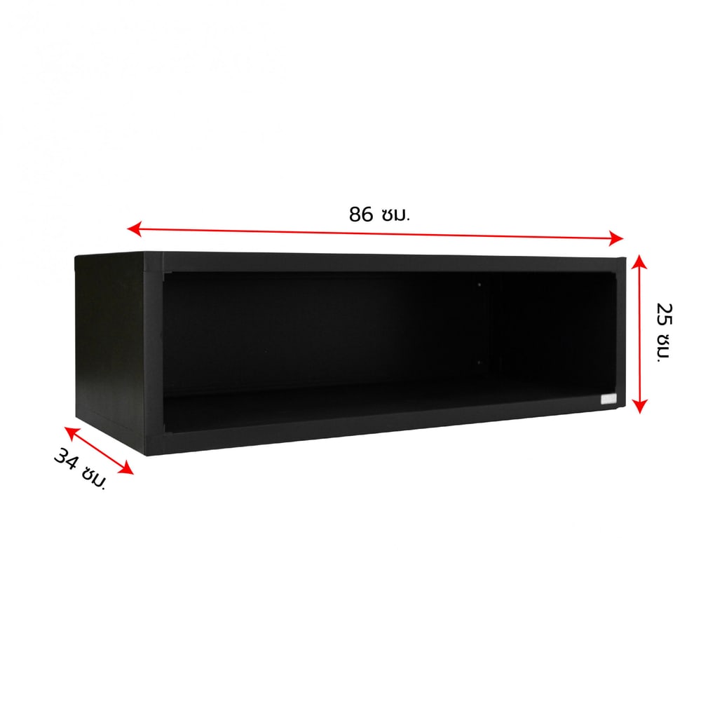 CLOSE ช่องแขวนเสริม TATE DARK Time ขนาด 86x25x34 ซม. สีดาร์กไทม์