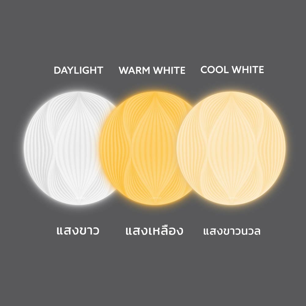 LAMPTAN โคมไฟเพดาน LED 24W รุ่น SWAY ปรับได้ 3 แสง