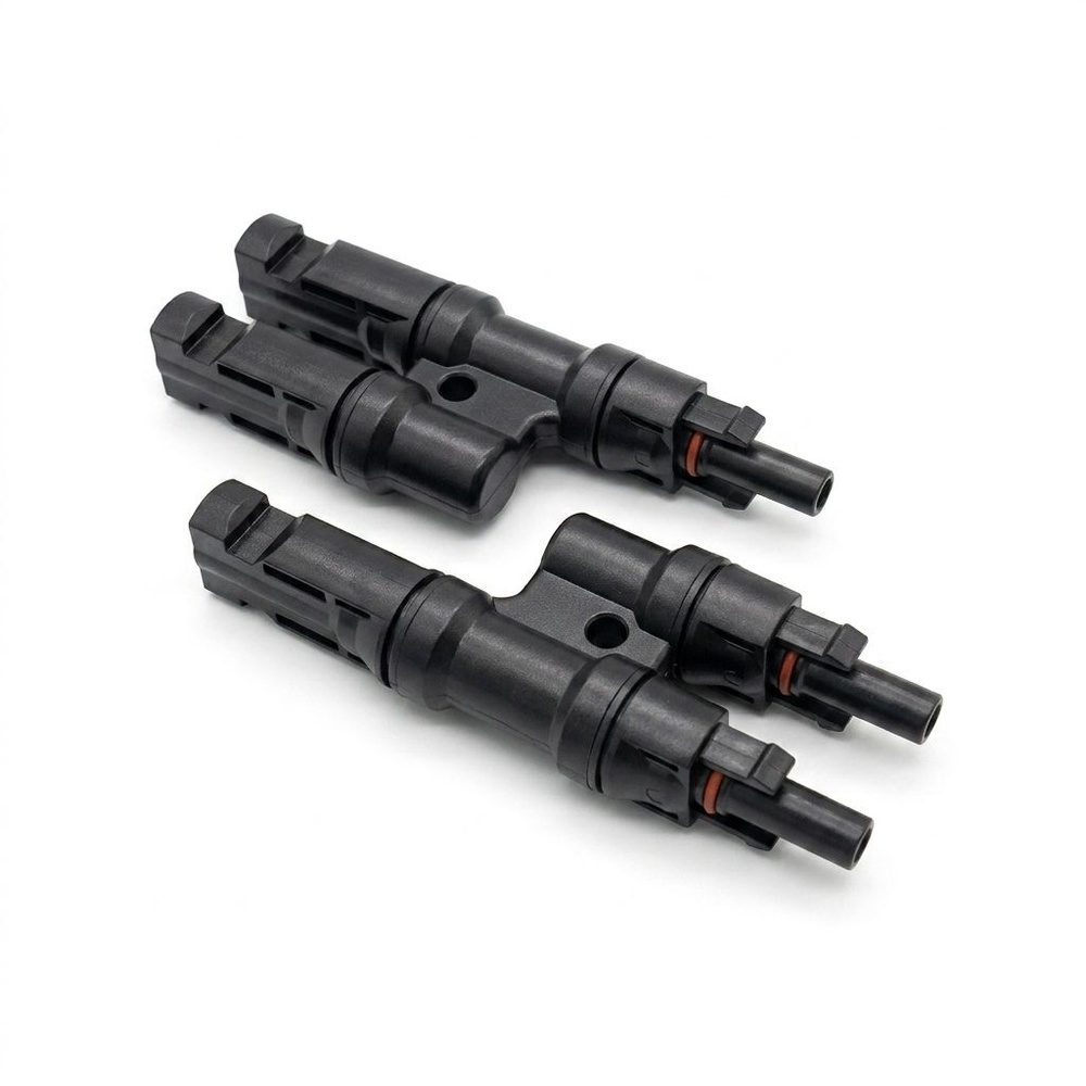 V.E.G. คอนเนคเตอร์โซล่าเซลล์ 2in1 ต่อแบบอนุกรม ขนาด 4.2*10.9*2cm รุ่น SY-BB21-A/B สีดำ