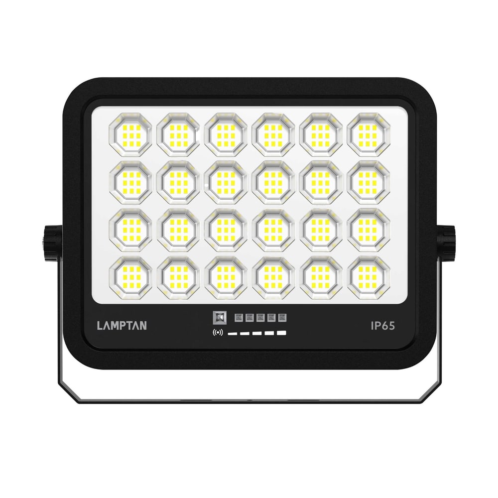 LAMPTAN โคมไฟฟลัดไลท์โซลาร์ LED 700W รุ่นไฟกัส แสงเดย์ไลท์