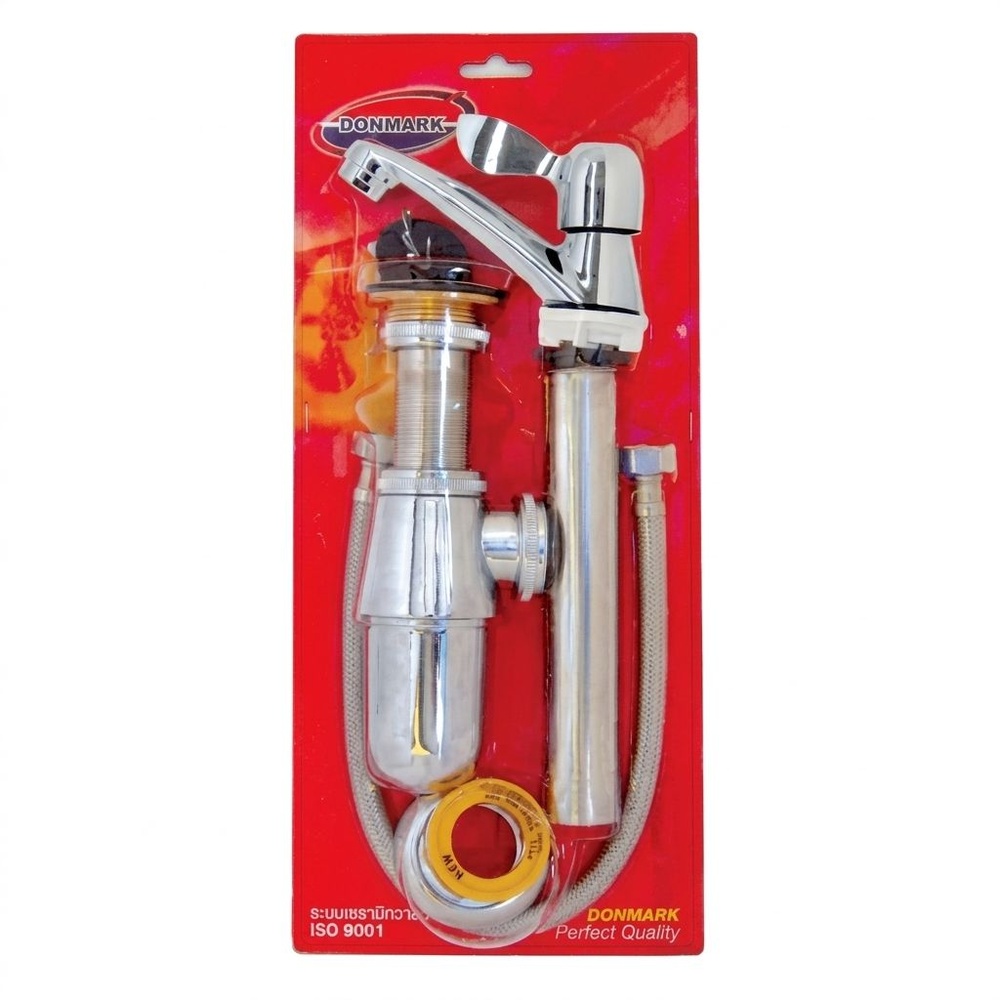 DONMARK ชุดอุปกรณ์ล้างหน้า หูกระต่าย+สองตอน รุ่น DO-02SL ขนาด สีโครเมี่ยม