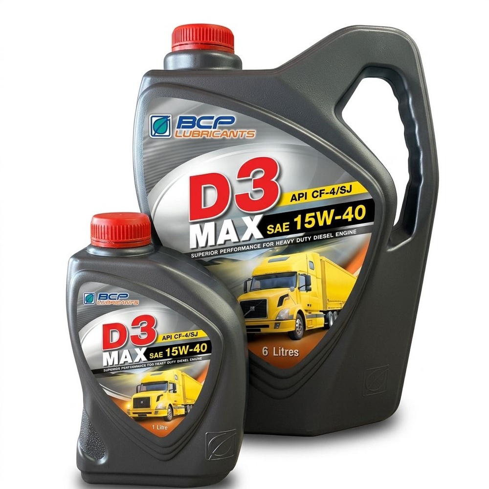 Bangchak น้ำมันเครื่องยนต์ดีเซล D3 MAX 15W40 6L
