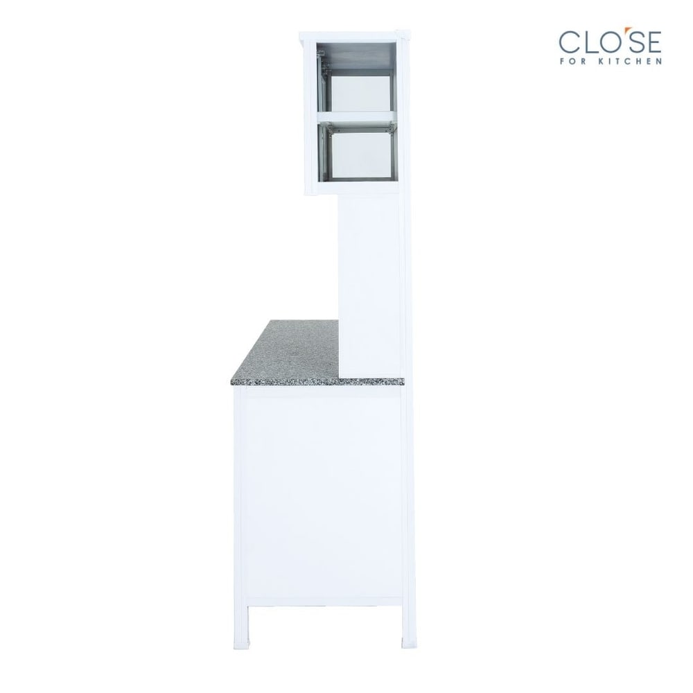 CLOSE ชุดครัวสำเร็จรูป ท๊อปหินแกรนิต รุ่น Glory-NT127 ขนาด 120.5 x 53 x 190 ซม. สีขาว