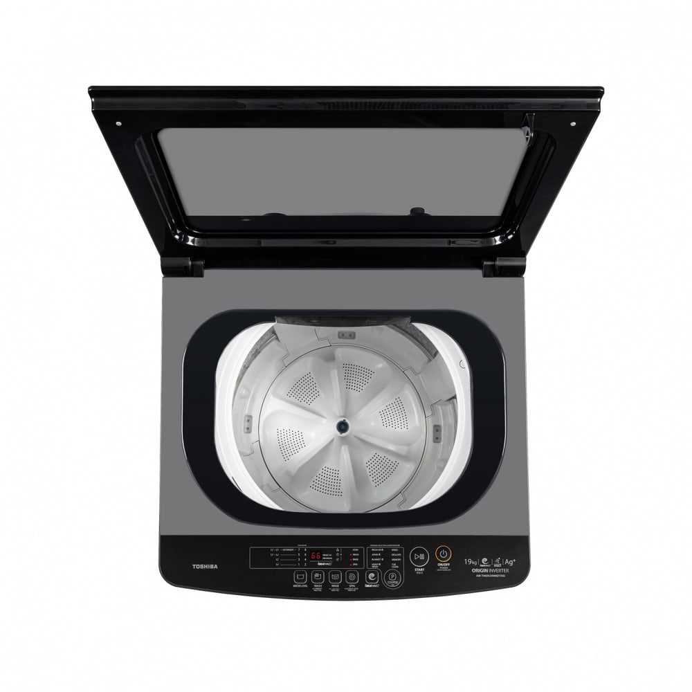 TOSHIBA เครื่องซักผ้าอัตโนมัติ 19 kg. AW-T06DU2000QT(SG) สีซิลเวอร์
