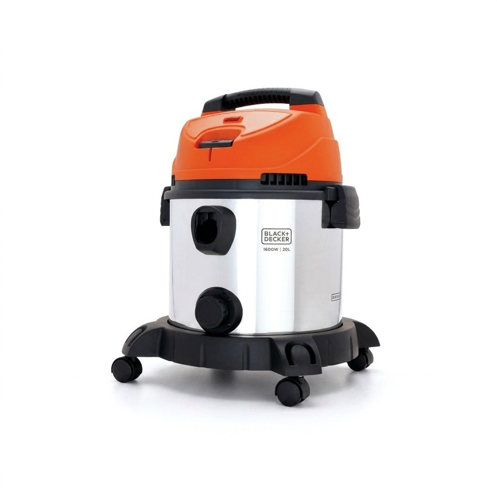 BLACK+DECKER เครื่องดูดฝุ่นเปียกและแห้ง 20L 1600W BDWDS20-B1 สีส้ม