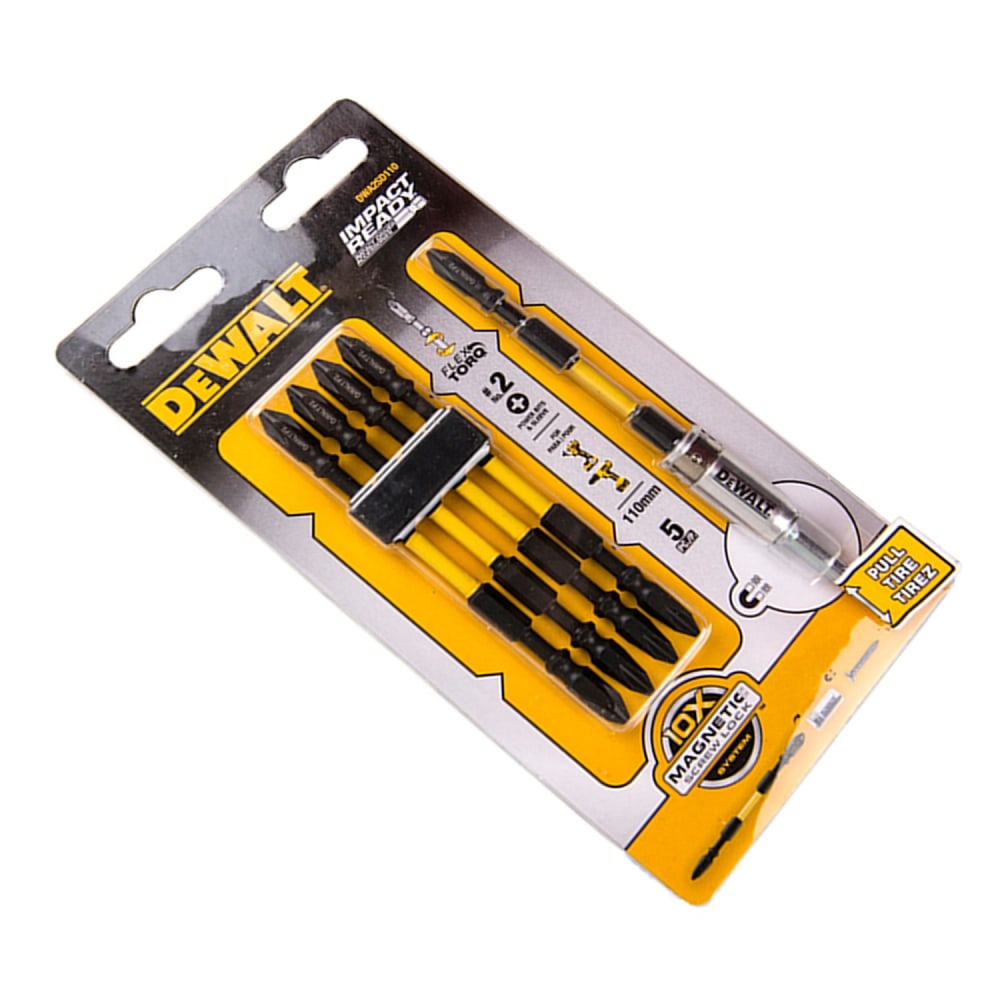 DEWALT ชุดดอกไขควง 110 มม. PH2 รุ่น DWA2SD110 (5 ชิ้น)