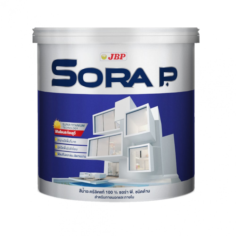 JBP สีน้ำทาภายนอกและภายใน Sora P M BASE A 1 กล.