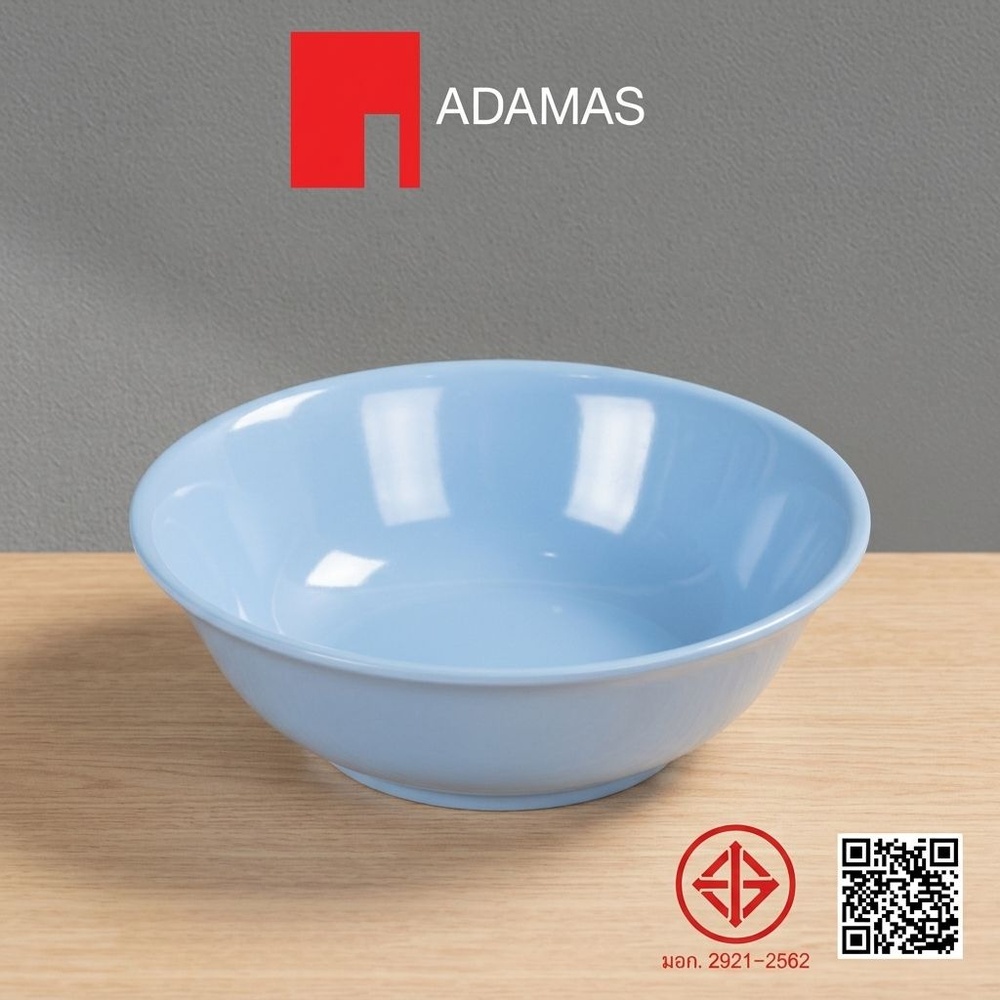 ADAMAS ถ้วยเมลามีน 7.5 นิ้ว สีฟ้า PONY-BL