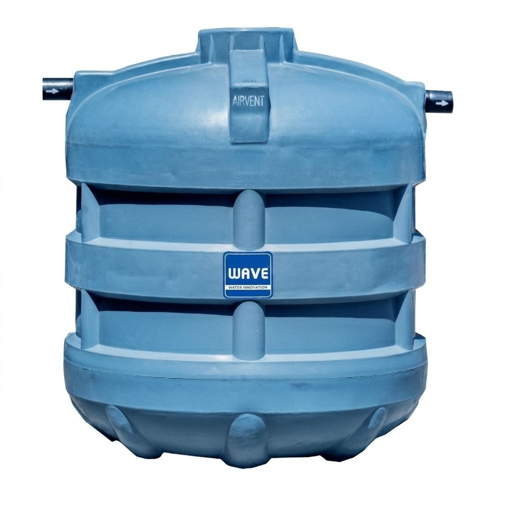 WAVE ถังบำบัดน้ำเสียชนิดรวมไร้อากาศ ขนาด 6000L รุ่น WP สีฟ้า