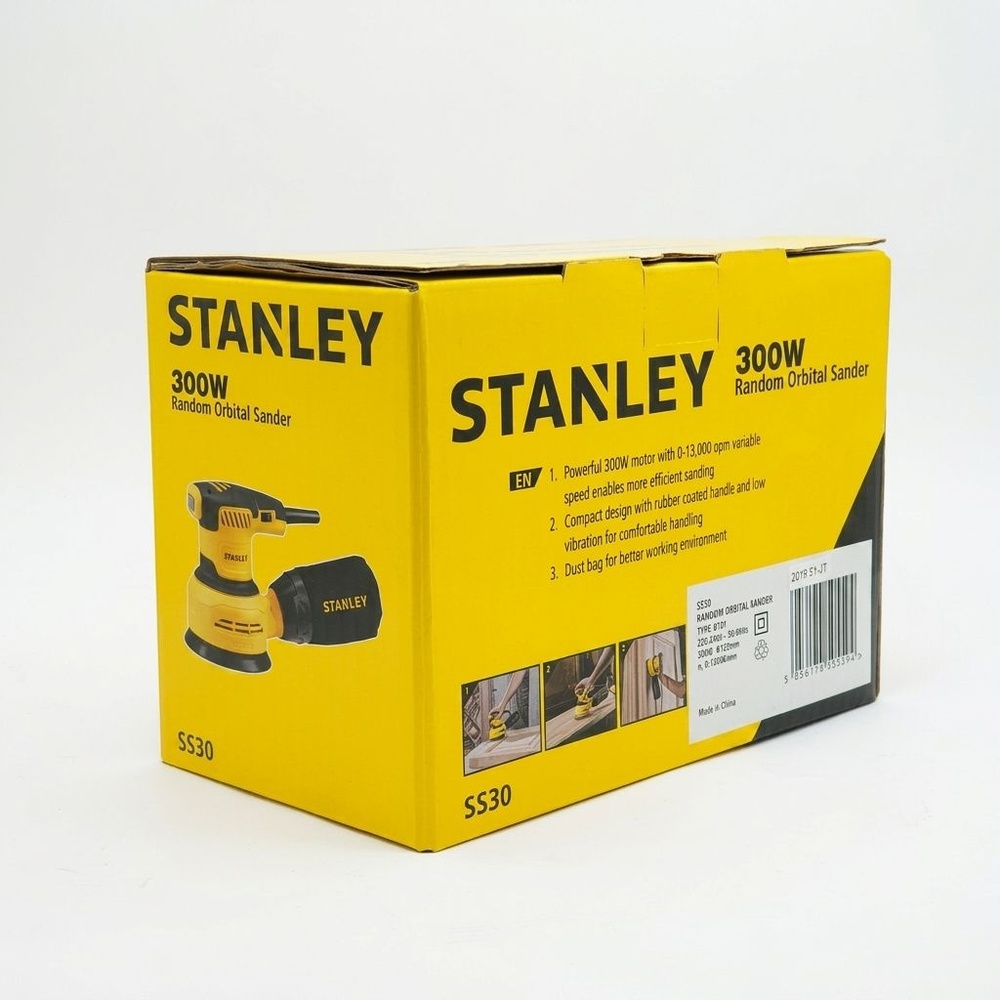 STANLEY เครื่องขัดกระดาษทรายกลม 300W รุ่น SS30-B1