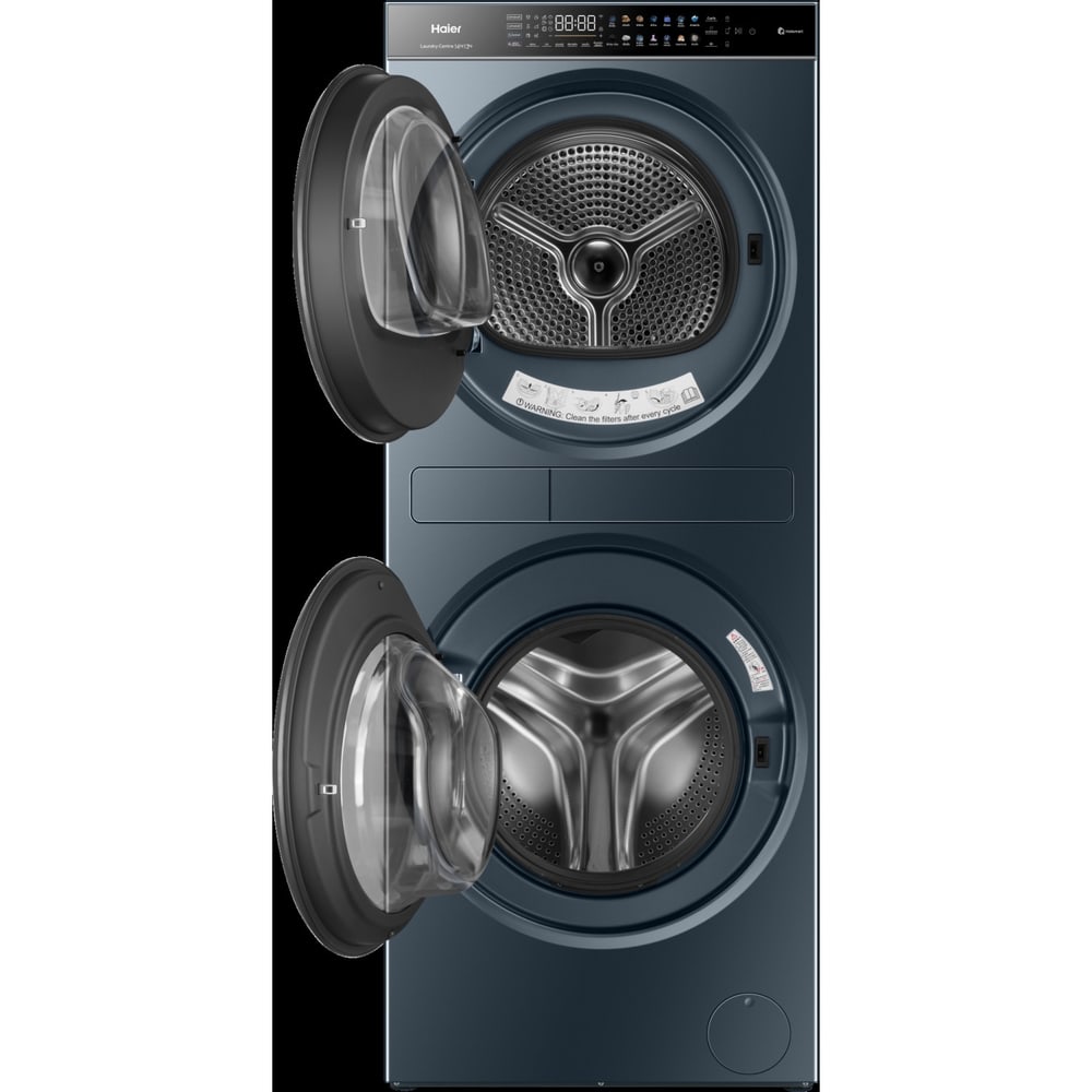 HAIER เครื่องซักผ้า/อบผ้า ขนาด 14/13 กก. รุ่น HWD140-BD14LCGNU1 สีดำ